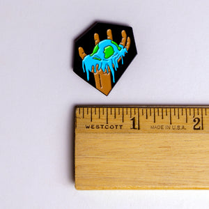 Pin Save the Climate X Zero Hour - Melting Earth pin