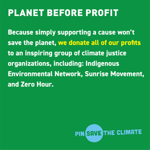 Pin Save the Climate X Zero Hour Earth Fist pin